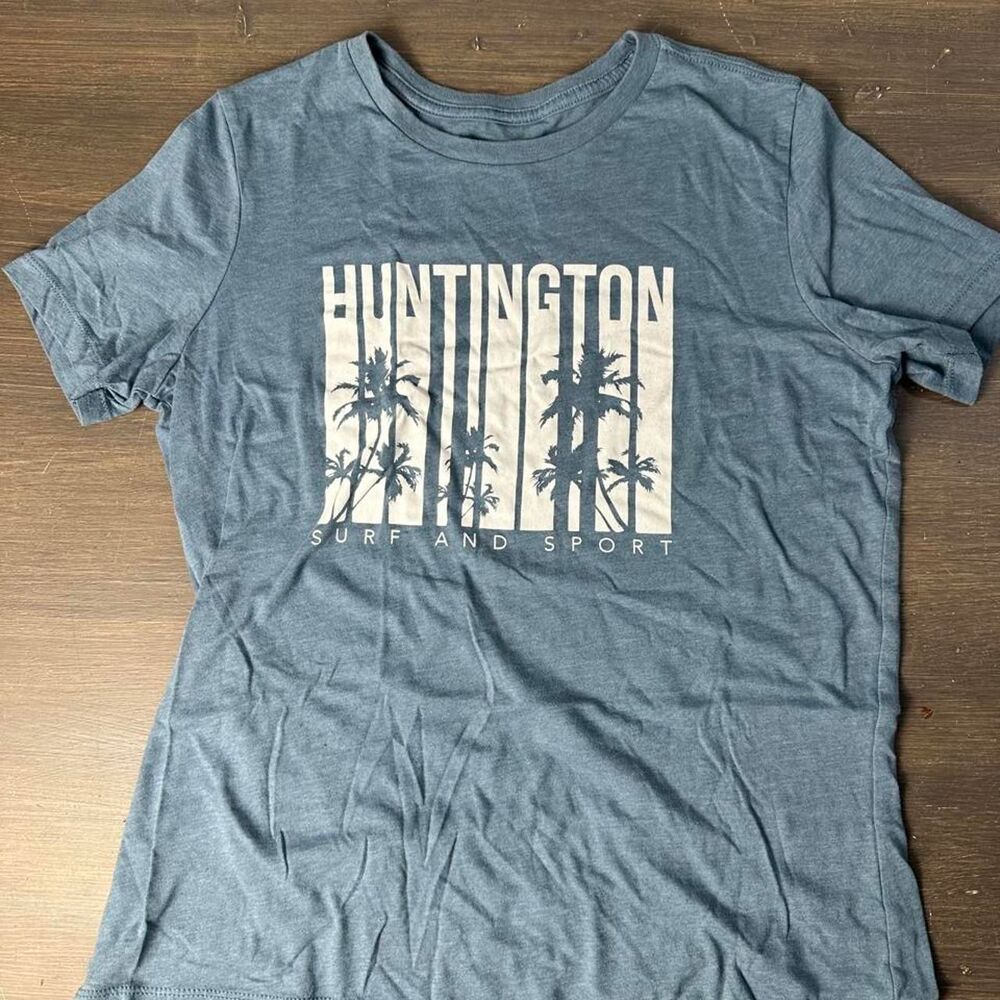 Unbranded Women's Grey and Blue T-shirt